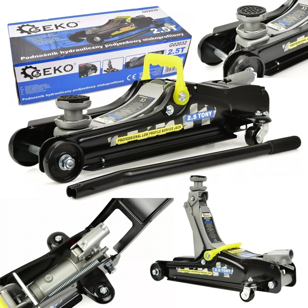 Tohle je absolutní vítěz srovnávacího testu - produkt Geko G02031 Pojízdný hydraulický zvedák nízkoprofilový 2,5 t