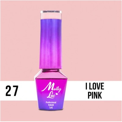 Molly Lac Gél lak I LOVE PINK 27 5 ml
