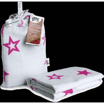 Kikko Bambusová zavinovačka magenta stars