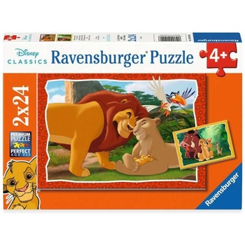 Image 1 of Ravensburger Puzzle Ravensburger The Lion King 2x24pc