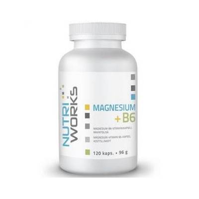 NutriWorks Magnesium Citrate + B6 120 kapslí