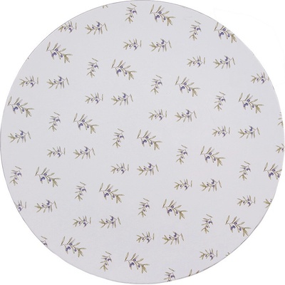 Clayre & Eef Biely servírovací tanier s olivami Olive Fields 33 x 1 cm