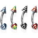 Šperky4U piercing do obočí OB01129-AB