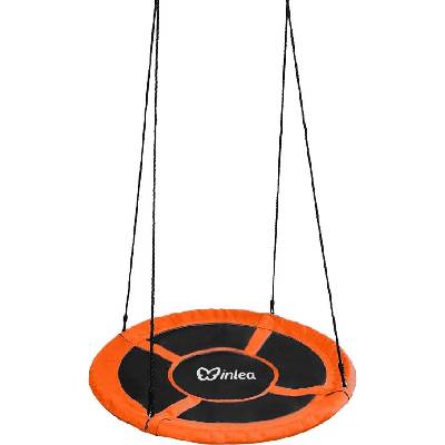 INLEA Závesný hojdací kruh 90 cm oranžový