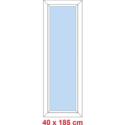 Soft Plastové okno 40x185 cm FIX neotevíravé Bílá