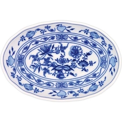 Český porcelán Dubí Mísa salátová oválná 10374 Cibulák 23 cm