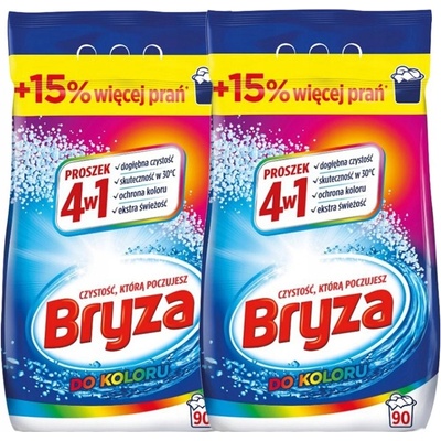 Bryza prací prášek na barevné a bílé prádlo 2 x 5,85 kg 180 PD