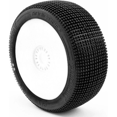 ProCircuit ADDICTIVE V2 BUGGY S1 SUPER SOFT lepené pneumatiky biele disky 2 ks