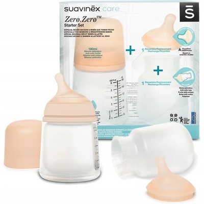Suavinex antikoliková lahvička Zero AU bílá 180ml