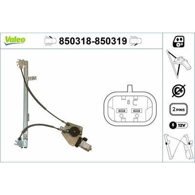 Mechanizmus zdvíhania okna VALEO 850318