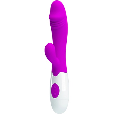 Pretty Love Snappy - водоустойчив вибратор с клиторно рамо и G-точка (лилав)