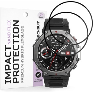 Techsuit Протектор за Amazfit T-Rex 3 - Nano Flex (2 pack) - Techsuit - Черен