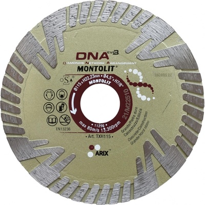 Montolit Diamantový kotouč 115 mm TXH115