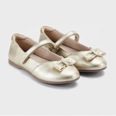 Mayoral dívčí baleríny s mašlí 46380-19 Oro