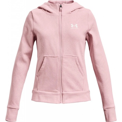 Under Armour Rival Fleece LU FZ Hoodie-PNK