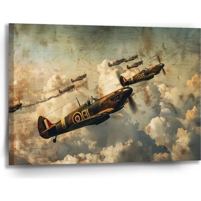 Sablio Obraz Stíhačky Spitfire v letecké bitvě - 90x60 cm