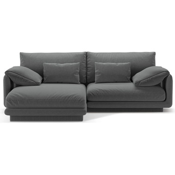 Micadoni Тъмносив ъглов диван (ляв ъгъл) Torino - Micadoni Home (MIC_LC_S_211_F1_TORINO6)