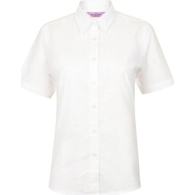 Henbury Dámska košeľa s krátkym rukávom H516 White
