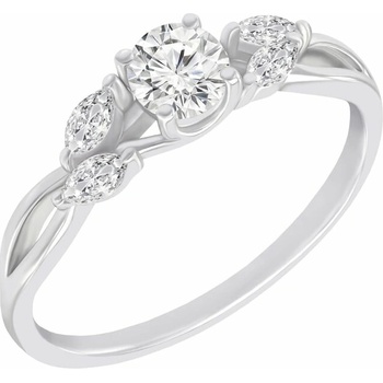 Eppi Zásnubný prsteň zo zlata Halym R49022