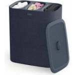 Joseph Joseph Tota - Trio 90 Liter Laundry Sorting Basket with Lid, 3 Removable Laundry Bags with Handles, Black - 50025