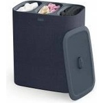 Joseph Joseph Tota - Trio 90 Liter Laundry Sorting Basket with Lid, 3 Removable Laundry Bags with Handles, Black - 50025