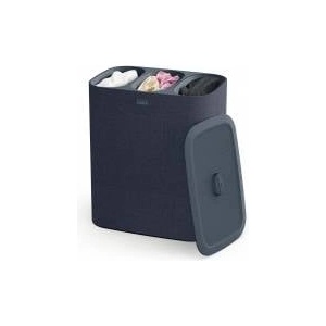 Joseph Joseph Tota - Trio 90 Liter Laundry Sorting Basket with Lid, 3 Removable Laundry Bags with Handles, Black - 50025
