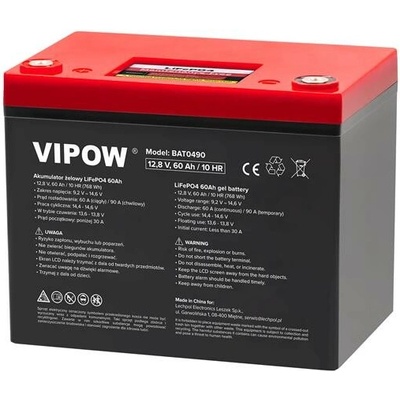 VIPOW LiFePO4 12,8V 60Ah BAT0490 s BMS