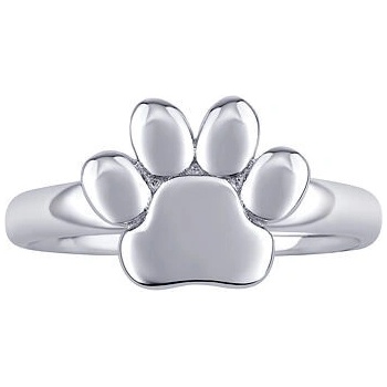 SILVEGO Strieborný prsteň na nohu labka JJJ0029R