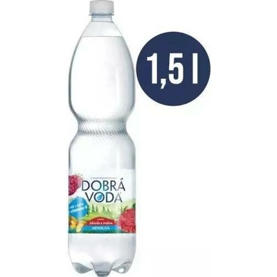 Dobrá voda Neperlivá s příchutí jahoda a malina 1,5 l