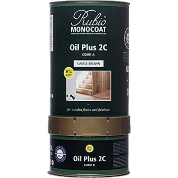 Rubio Monocoat Oil Castle Brown Component A - Масло за вътрешна употреба 0.300л (3221)