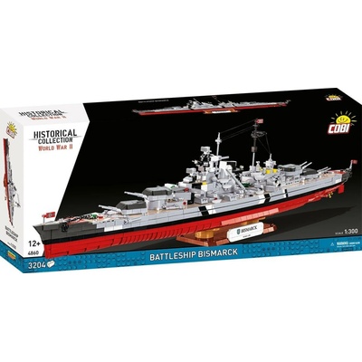 Cobi 4860 II WW Battleship Bismarck, 1:300, 3204 k – Zboží Dáma
