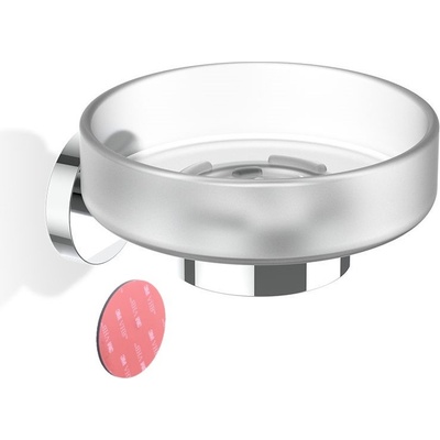 DECOR WALTHER Сапунерка Basic стенна самозалепващ се монтаж хром (0536000)