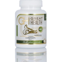 Great Health Cordyceps sinensis CS-4 40% polysacharidů 100 tobolek 500 mg