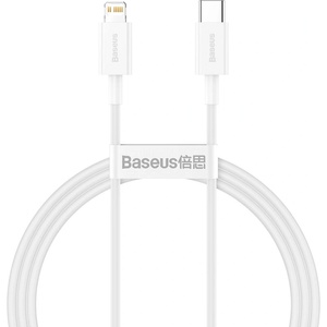 REMAX Кабел Baseus Superior, USB Type C - Lightning, Power Delivery 20W. , 1 m. , Бял (CALYS-A03)