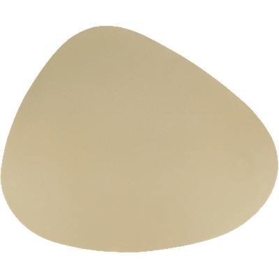 Horecano HELLA-Кожена подложка за хранене асиметрична БЕЖОВА 45x37cm (HC-931511) (243016-8) (01931511)