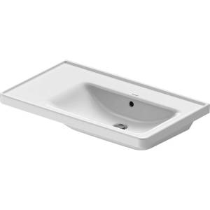 Duravit D-Neo - Умивалник за вграждане 80x48 см, без отвор за смесител, бял 2370800060 (2370800060)