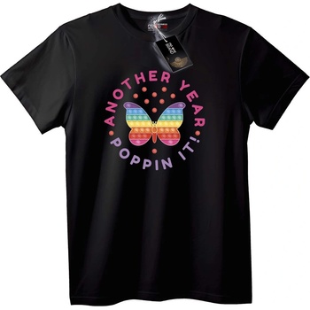 NOONEBRAND Тениска Поредна година Pop-It пеперуда - 6XL, White