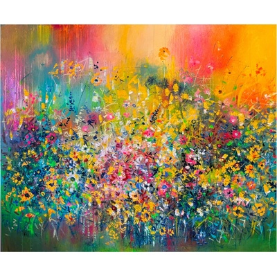 Kati Papp Zemková | Keď slnko zapadá Rám: Bez rámu, Velikost: 40 x 40 cm