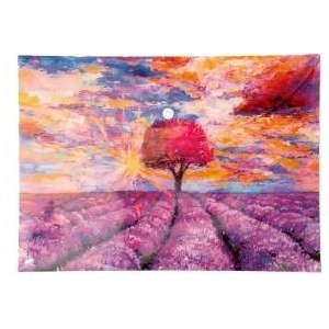 Narcissus Envelope Briefcase PP A4 Lavender