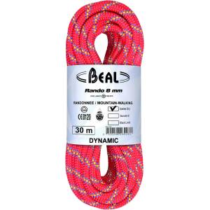 Beal Двойно въже Beal Rando Golden Dry 8 mm Twin rope - Pink - размер 30 m (309-0094-0112)