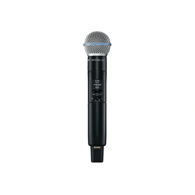 Shure Handheld Transmitter with Beta58 470-514 MHz (SLXD2/B58=-G59)