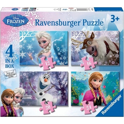 Ravensburger 4v1 Ledové království 12,16,20,24 dielov
