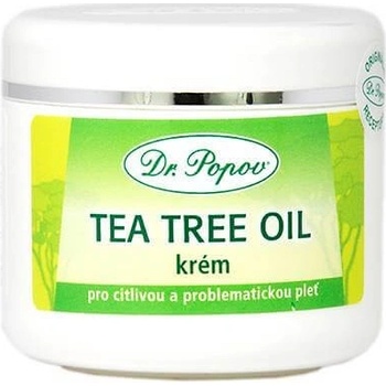 Dr. Popov Tea tree oil krém pro citlivou a problematickou pleť 50 ml