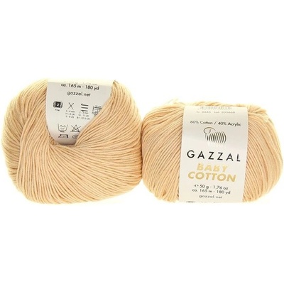 Příze Baby Cotton 3445 světle béžová