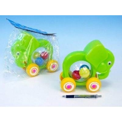 Směr Slon s loptičky ťahacie plast 20x18x9