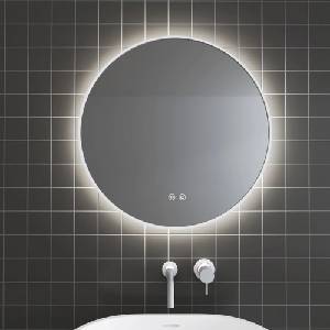 Inter Ceramic Огледало с осветление и антизапотяване Inter Ceramic Layla, кръгло, 60 см (1855-60W)