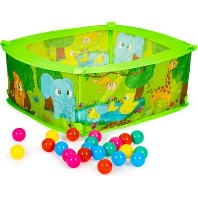 Iplay 8602B zelený bazén + 50 loptičiek