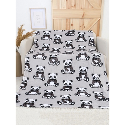 MKLuzkoviny.cz deka mikroplyš Exclusive Panda 150x200