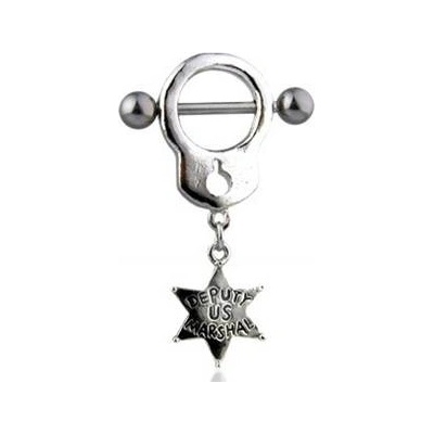 Šperky4U piercing do bradavky se štítem BR01021