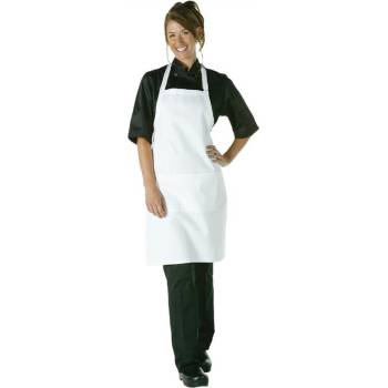 Chef Works kuchárska náprsná zástera Čierna
